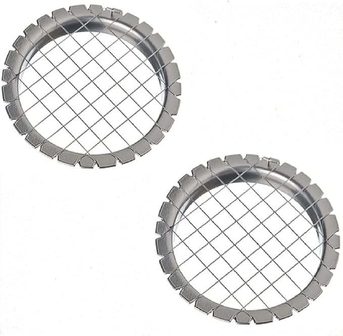 2 PCS Egg Chopper Hard Boiled Egg Slicers Fruit Salads Cutter Potato Cutter Egg Choper Hard Boiled Egg Slicers Fruit Cube - 2 PCS grid 0.3 inch