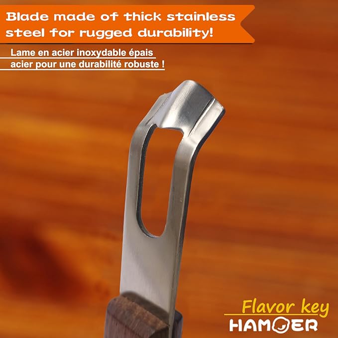 Channel Knife Zester - Fruit and Vegetable Tool for Decorating Cocktails, Desserts, and Salads Stainless Steel Tip 2 PACK