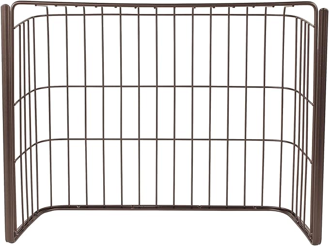 Steel Over the Shelf Storage Basket, Bronze – Heavy Duty Wire Basket with Hooks, Over-the-Cabinet Organizer for Kitchen, Bathroom, Office, Easy Install, Durable Steel Construction