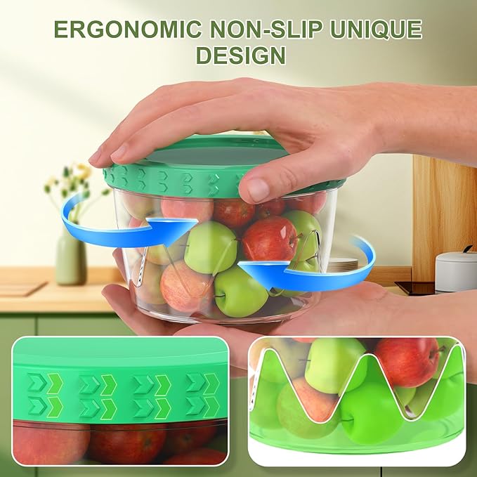 Reusable Freezer Storage Containers [UNIQUE INNOVATIVE DESIGN] 6 Pack-17 Oz Arrow Indicates Easy Opening and Closing of Lid Microwave and Dishwasher Safe,Soup Containers for Oats/Salad