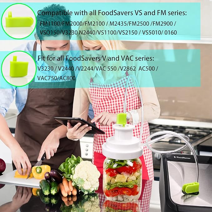 Accessory Hose Compatible with FoodSaver Vacuum Sealer，Suitable for all sealing zipper bags, wine plugs, jar seals, vacuum sealing agents (accessory hose compatible with foodsaver)