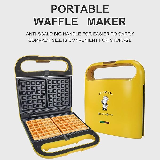 Multi Baker, with 3 sets of interchangeable plates for making Belgian Waffle, Gourmet Sandwich, Doughnuts and More Snacks