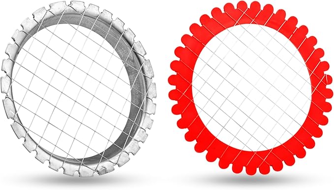 Egg Dicer for Hard Boiled Eggs 2 Pcs - Manual Egg Salad Chopper Grid - Plastic & Metal Boiled Potato, Carrot & Egg Cutter - Wire Grid for Salads and Appetizers