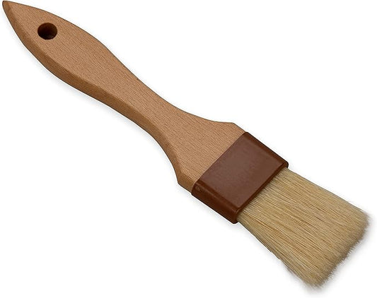 SPARTA, 1.5" Flat Boar Bristle Brush, Pastry Brush, Basting Brushes for Kitchen, Bakery, and Kitchen, Boar Hair, Brown