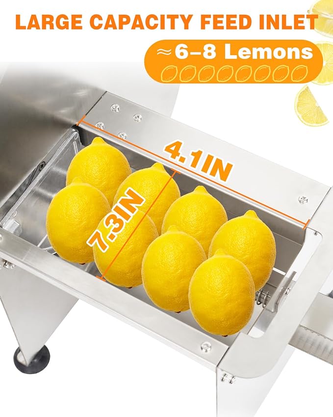 Commercial Vegetable Slicer-0.2-13mm Adjustable Thickness, Stainless Steel Manual Vegetable Slicer with 2*Extra SUS 304 Blades lemon slicer for Slicing Fruit Potato Lemon Onion Tomato
