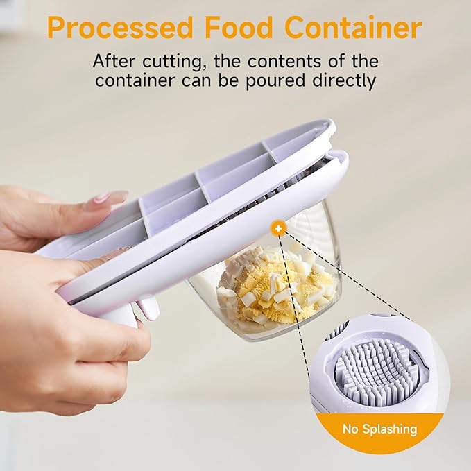 3-In-1 Egg Slicer for Hard Boiled Eggs - Stainless Steel Multipurpose Egg Cutter, Ideal Three Way Egg Slicer & Kitchen Chopper Tool for Strawberry, Mushroom, Grape, Tomato