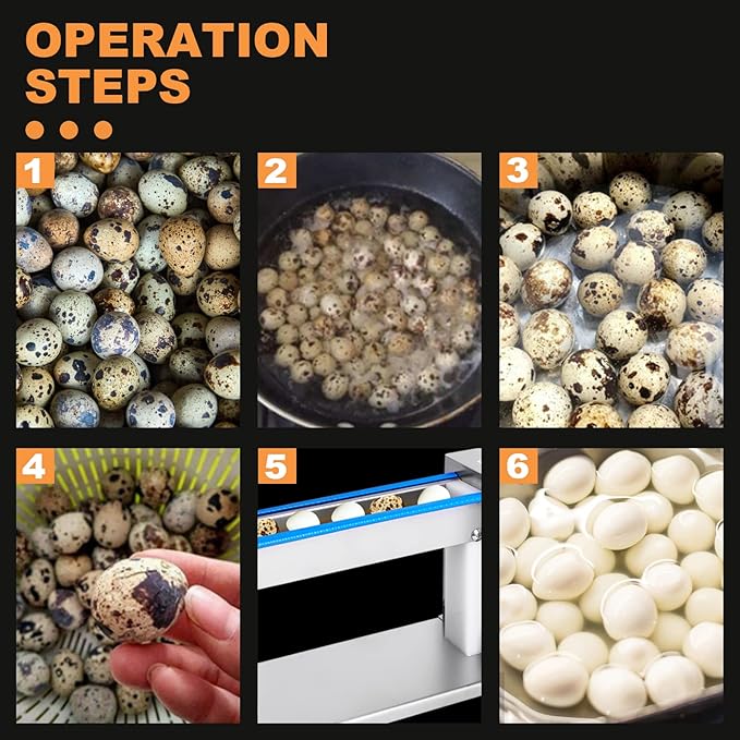 JIAWANSHUN Electric Quail Egg Peeler Machine Semi-automatic Quail Egg Peeler Sheller for Boiled Quail Egg 110V