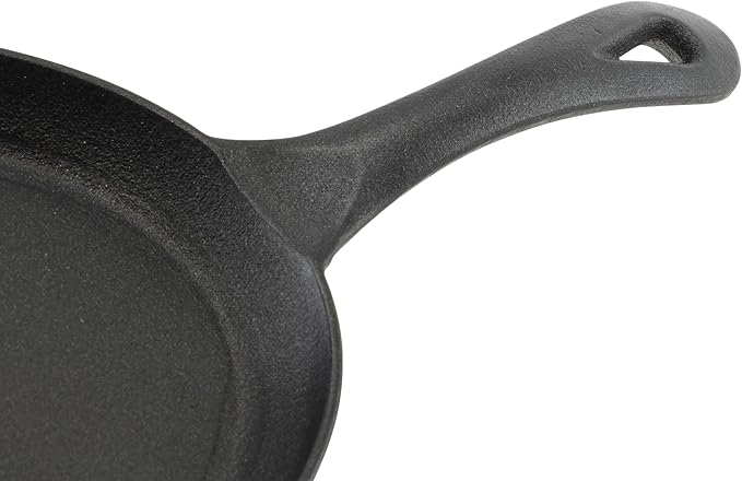 Winco FS-2 2-Piece Cast-Iron Fajita Server Set,Black, Brown,Medium