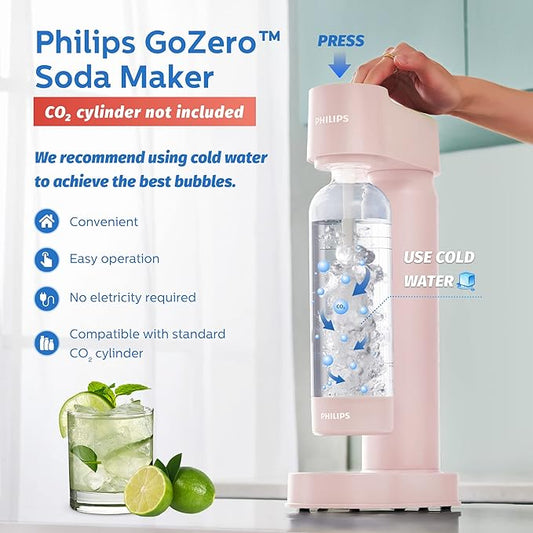 PHILIPS Sparkling Water Maker (Blue, Soda Maker Plastic)