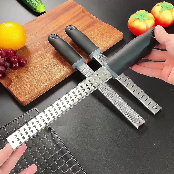 Lemon Zester Cheese Grater 304 Grade Zester for Citrus Chocolate Parmesan Vegetables (Fine Grater)