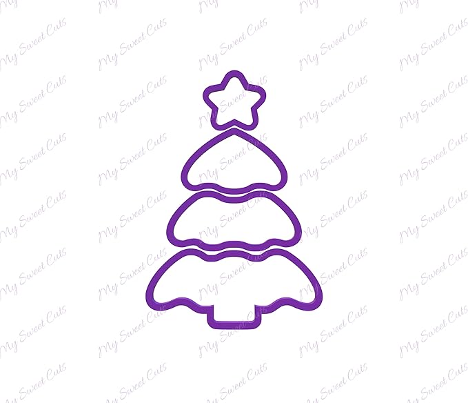 Build a Christmas Tree Cookie Cutter Set - 4 Piece Christmas Tree Cookie Cutter Set - Christmas Cookie Cutters - Polymer Clay Cutters