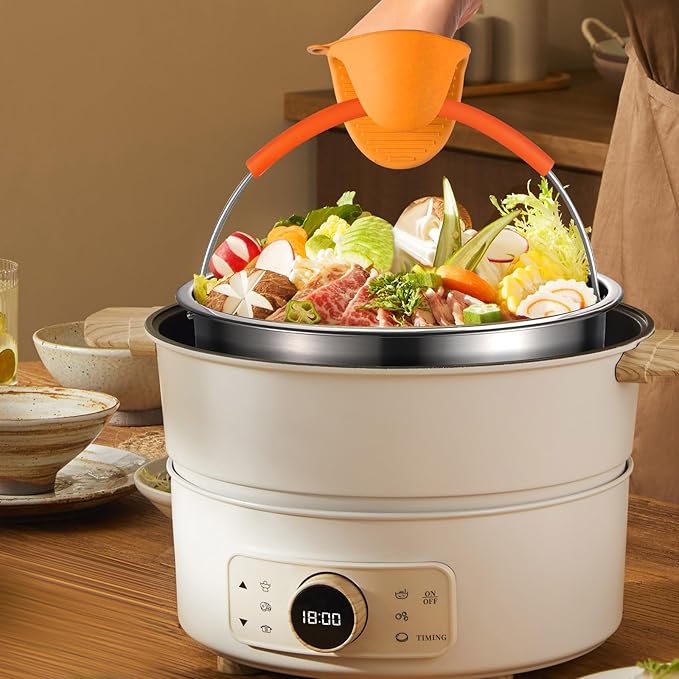 GREATLINK Vegetable Steamer Basket for Pot, Instant Pot Accessories 3Qt, Stainless Steel Mesh Strainers and Colanders for Cooking Broccoli, Eggs, Pasta, Quinoa, Spaghetti (3 Qt - Steamer Basket)