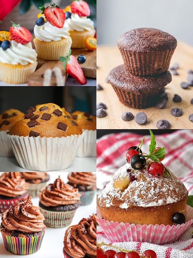 Walooza Muffin Cupcake Pan - Nonstick 12-Cup Tin for Baking Cheesecake, Toast Oven Supplies, Non-Stick Tray