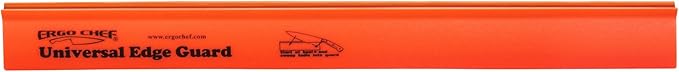 Ergo Chef Universal Knife Blade Edge Guard 10.5 Inch x 1 Inch for Knives up to 10” Blades, Durable BPA-Free Abs Plastic, Knife Protector, Orange