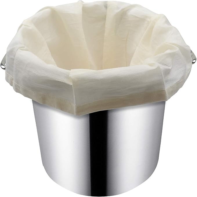 CONIE 16"x 20" Large Straining Bag Fits for 40 to 50 Qt Brew Pot Kettles for Home Brewing Beer Wine Nut Milk