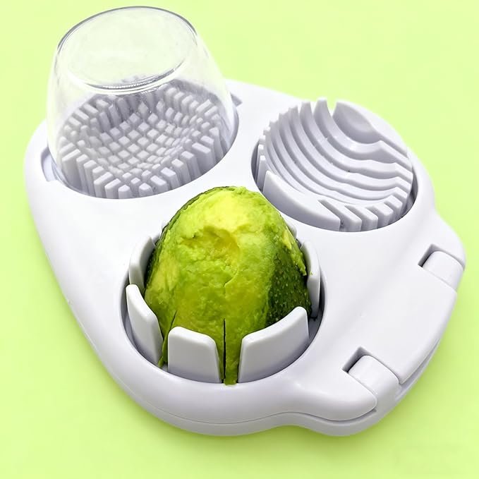 Pumbba Egg slicers 3-in-1 Stainless Steel Egg Cutter, Multipurpose 3-Way Cutter for Hard Boiled Eggs, Strawberry, Tomato, Mushroom & More