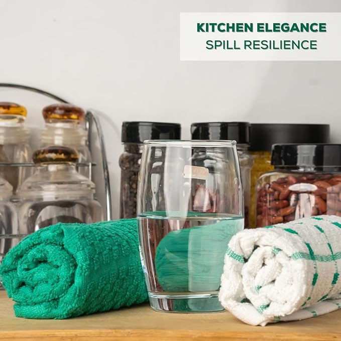 GOLD TEXTILES Kitchen Towels 144 Pack Premium 100% Cotton Dish Towels for Kitchen (15 x 25 Inches) Soft & Absorbent Kitchen Hand Towels for Drying Dishes, Cleaning - Reusable and Washable (Green)