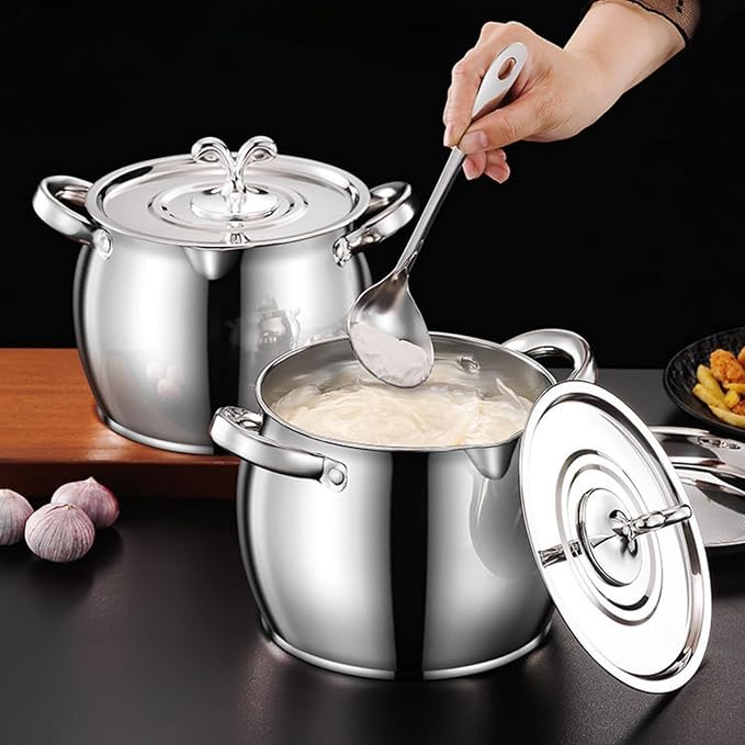 118oz Stainless Steel Jumbo Bacon Grease Container with Removable Strainer, Grease Spoon and Dust-proof Lid, Kitchen Filter Pot for Storing Fat, Bacon Drippings, Lard and Ghee oil