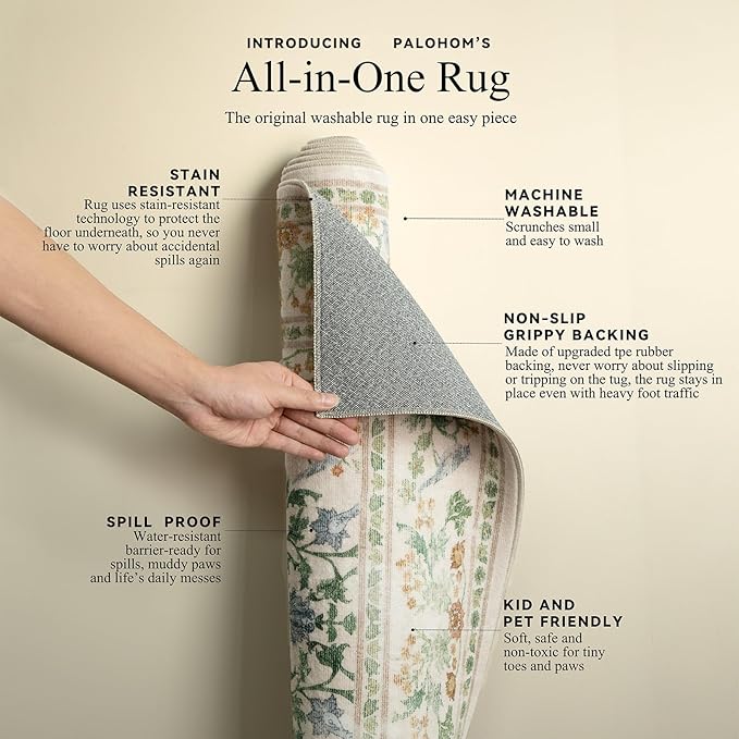 2x3 Washable Small Rugs for Entryway: Door Mat Indoor Entrance Throw Area Rug Non-Slip Low Pile Soft Kitchen Rug for Front Door Indoor Entrance Entry Bedside Kids Room