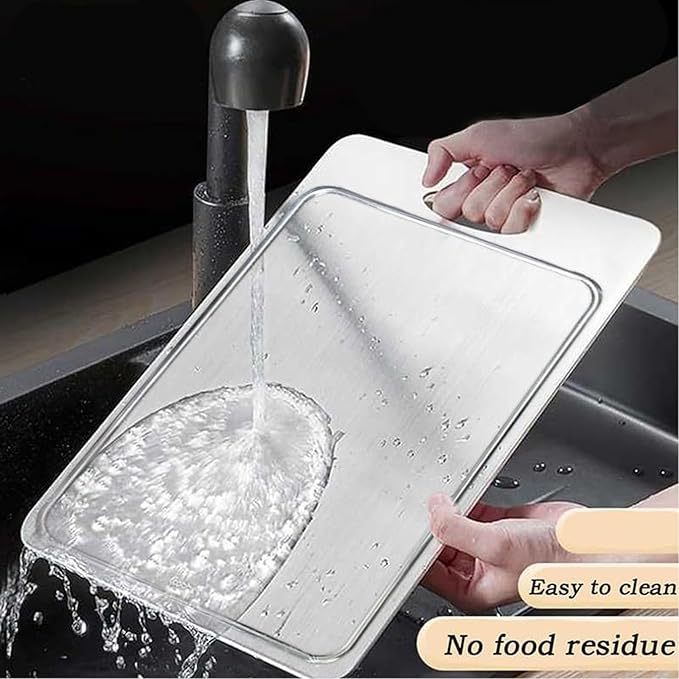 Titanium Cutting Board for Kitchen with Juice Groove， Dishwasher Safe Chopping Boards， Bpa-Free Chopping Board,for Home Counter Outdoor Camping Housewarming Gifts for Women (18inx12in)