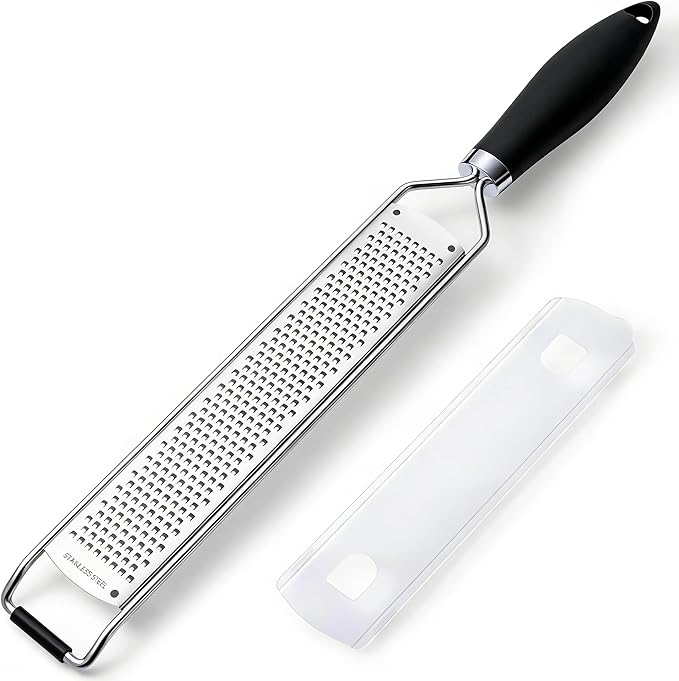 N.ORANIE Premium Lemon Zester Grater,Kitchen Tool for Parmesan Cheese, Lemon