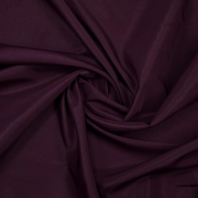 Gee Di Moda Round Tablecloth - 108 Inch Eggplant Round Table Cloth for 48 to 72 Inch Round Tables - Heavy Duty Washable Fabric - for Buffet Table, Holiday Party, Dinner, Wedding & Baby Shower