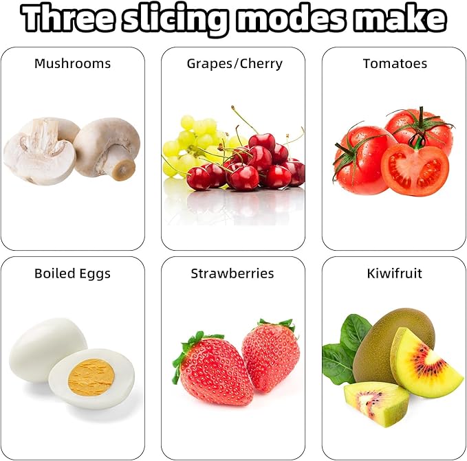 3-in-1 Egg Slicer for Hard Boiled Eggs, 3 Slice Modes Egg Cutter with 5 Cleaning Brushes 3-Way Stainless Steel Dicer Kitchen Chopper Gadget for Butter Mushroom Strawberry Tomato Kiwi Cherry