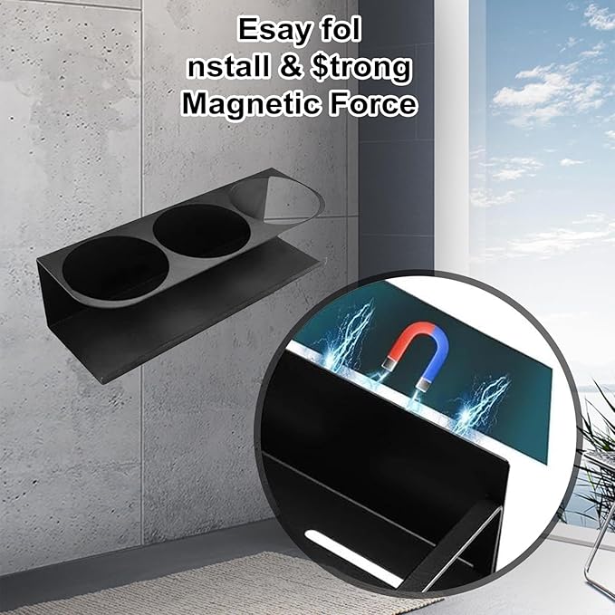 2 Pack Magnetic Cup Holder for Stanley Tumbler, Magnetic Water Bottle Organizer for Refrigerator, Suitable for Stanley 30/40 oz Cups, for Stanley Magnetic Cup Holder for Fridge Kitchen Cabinet