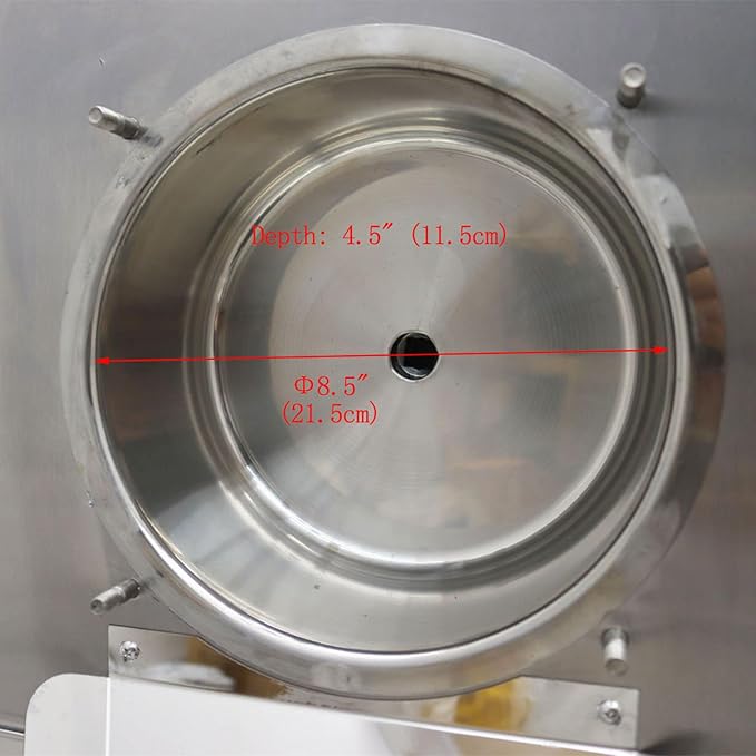 Ice Cream Maker Commercial Hard Serve Ice Cream Machine Stainless Steel 110V 25-30L/H Ice Cream Makers Countertop for Milk Tea shops Western Restaurants Supermarket Bars