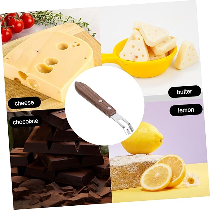 Mikinona 2pcs Stainless Steel Cheese Grater Lemon Zester Handheld Fruit Vegetable Grater for Home and Kitchen Use for Cheese and Citrus Fruits