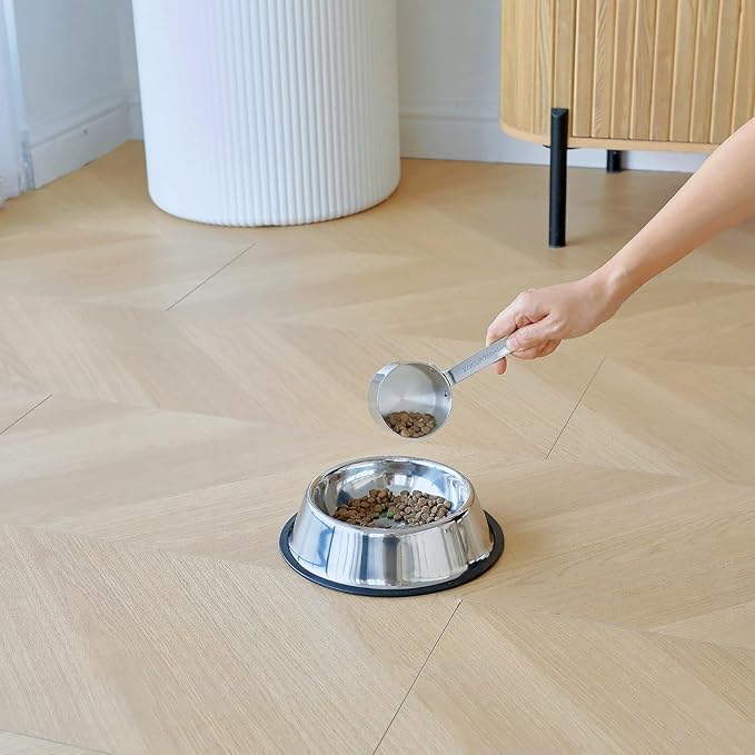 KEAWELL Premium Dog and Cat Food Measuring Cup 18/10 Stainless Steel (1, 2/3 Cup)