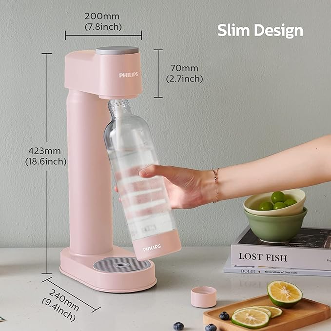 PHILIPS Sparkling Water Maker (Blue, Soda Maker Plastic)