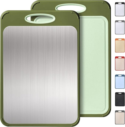 2 in 1 Stainless Steel Cutting Board with Handle Chopping Double Sided Mama Mommy Busy Mom Ever Christmas Xmas Birthday Law Step Stepmom Stepmother Who Have Everything Good Unique Useful Present