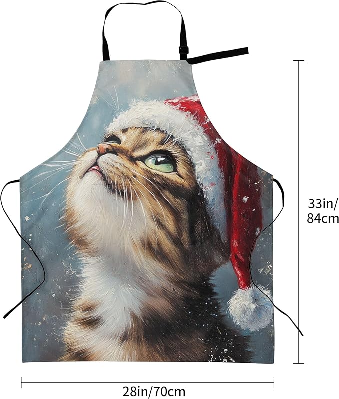 Apron with Pockets Aprons for Women Men Kitchen Chef Apron for Cooking Gardening Server Waitress Painting