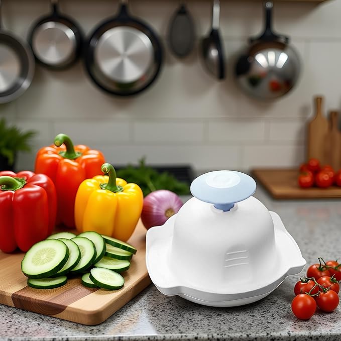 Blue Food Safety Holder for Mandolin Slicer or Grater,Finger Anti-Cut Protectors for Vegetable Grater, Peelers and Slicers,Food Slicer Cutter Finger Guard for Mandoline Slicer Graters Cutting