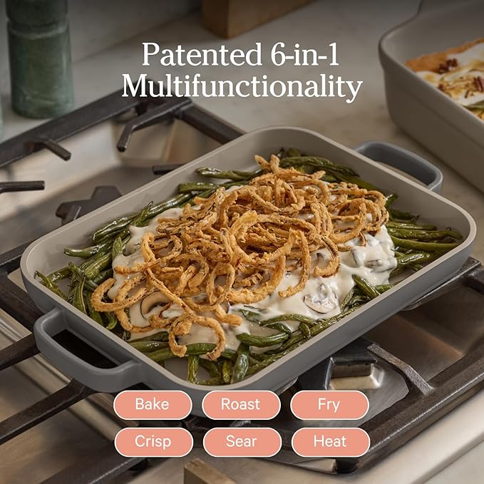 Our Place Mini Griddle Pan | 9" (2 Qt) Nonstick Ceramic Griddle Pan for Stovetop & Oven | PFAS-Free, Oven-Safe up to 450°F, Easy-Grip Handles | Char