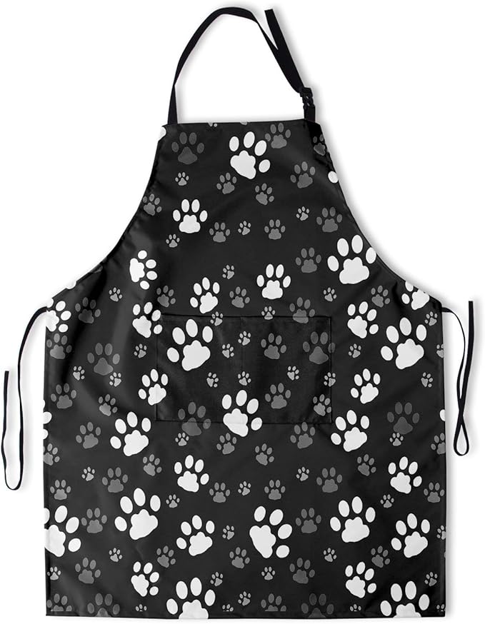 Apron with Pockets Aprons for Women Men Kitchen Chef Apron for Cooking Gardening Server Waitress Painting