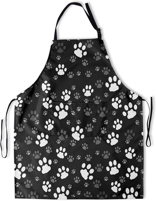 Apron with Pockets Aprons for Women Men Kitchen Chef Apron for Cooking Gardening Server Waitress Painting