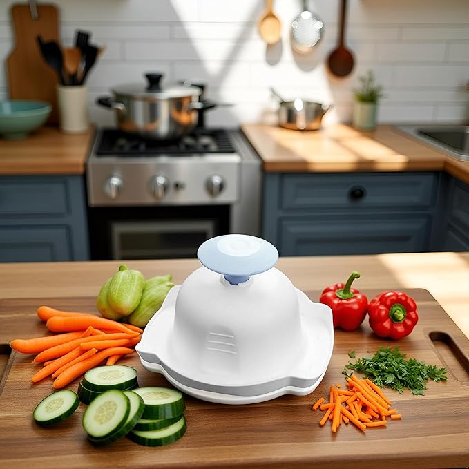 1Pc Blue Food Safety Holder for Mandolin Slicer or Grater, Food Slicer Cutter Finger Guard for Mandoline Slicer Grater,Finger Anti-Cut Protectors for Vegetable GraterCutting, Mandolines and Slicers