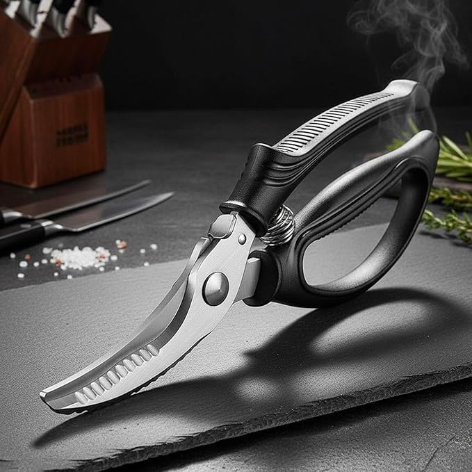 Kitchen Shears, [Easier Spatchcock] Heavy Duty Kitchen Scissors, All Purpose for Food Turkey Fish Meat Chicken Bone Cutting, Ultra Sharp Poultry Shears for Cooking, Barbecue, Dishwasher Safe