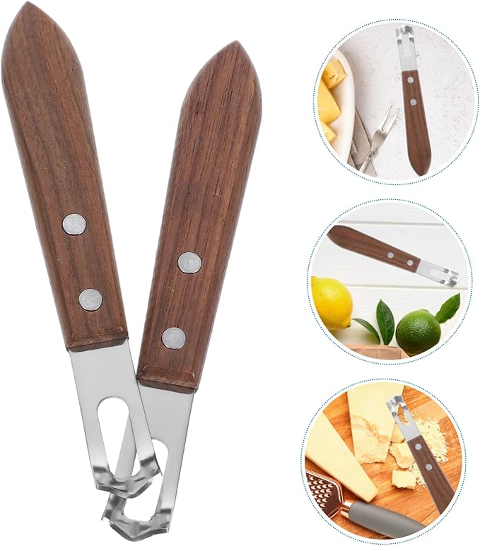 Zerodeko 2pcs Stainless Steel Cheese Grater Handheld Vegetable Zester for Easy Grating of Cheese and Fruits Ergonomic Design for Comfortable Use Kitchen and Baking