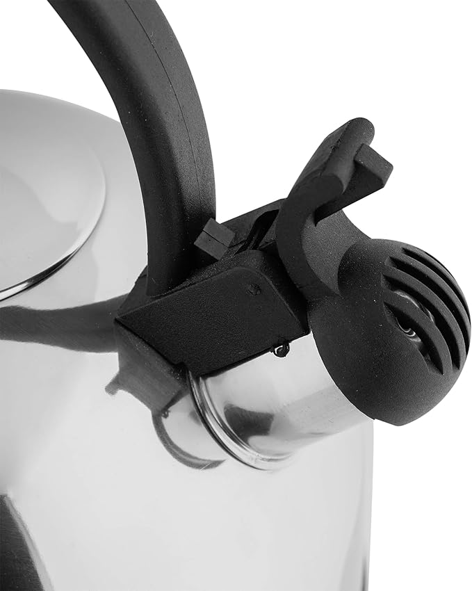 Axentia Stovetop Retro Kettle, Silver, 2.5 Litre