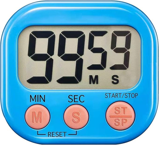 Digital Kitchen Timer for Cooking, Multi-Function Electronic Timer, Big Digits Loud Alarm Strong Magnetic Backing, Classroom Timers for Teachers