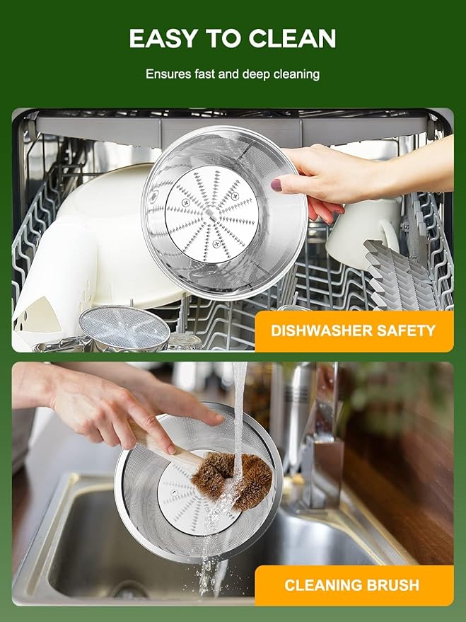 Juicer Machine, 1200W Juicer with 3" Feed Chute for Whole Fruits and Veg, Dual Speeds Centrifugal Juice Extractor, High Juice Yield, Full Copper Motor, Easy to Clean, BPA Free