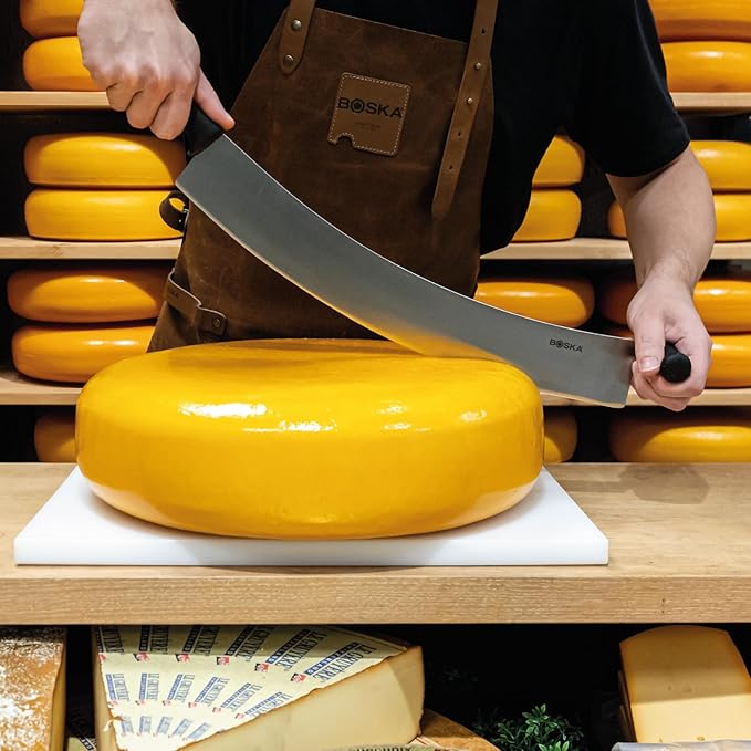 Boska Professional Cheese Knife Large - Cheese cutter for cheese wheels - 430 mm - Double handled - Easy to clean