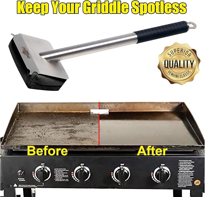 XUDAKAIXIN Steam Grill Brush Bristle Free,[Ultra Safe & Efficient] Grill Cleaner for Outdoor Grill,BBQ Replaceable Scraper Cleaning Head,Grill Brush BBQ Accessories,Gifts for Men/Dad ﻿