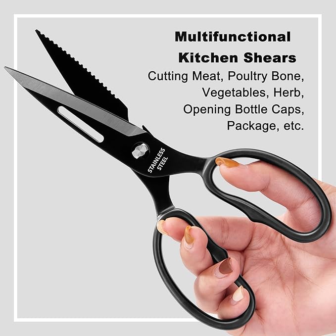 Heavy Duty Poultry Shears That Come Apart, All Purpose Kitchen Shears for Food,3Cr14 Fully Forged Stainless Steel Sharp Blades for Chicken,Meat,Seafood,Herbs Kitchen Scissors