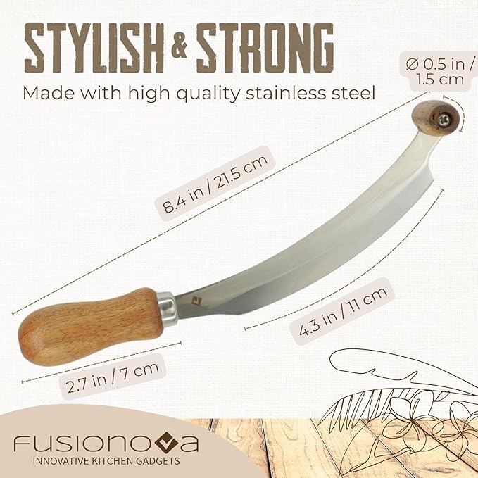 Fusionova Two handed cheese knife (Small)