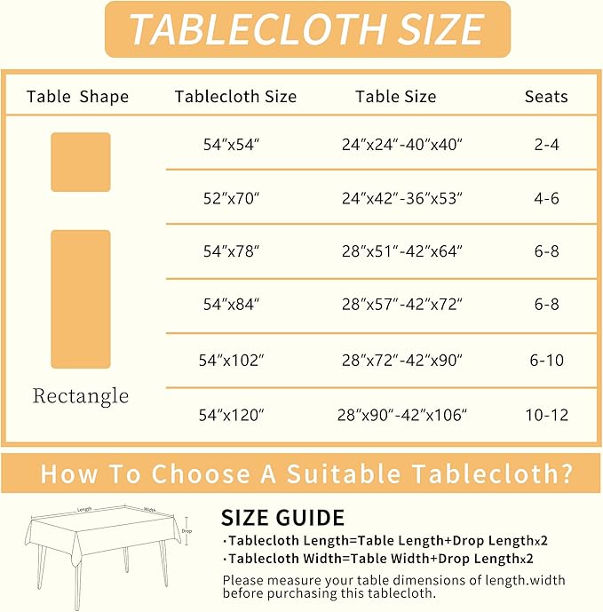 Rectangle Table Cloth,100% Waterproof Tablecloth Oil Proof Spill Proof Vinyl Table Cloth, Wipe Clean Plastic Table Cover for Dining, Camping, Indoor and Outdoor 54" x 78",Songbird