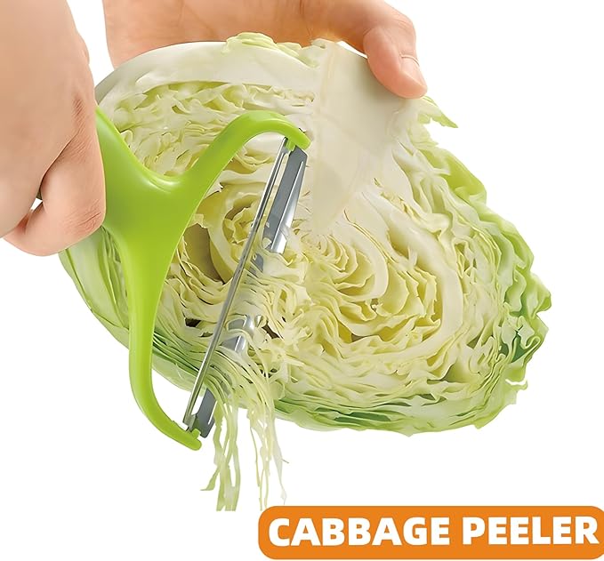 Trez Treamer 3pcs Vegetable Peeler Cabbage Peeler Y Peelers for Kitchen Stainless Steel Potato Peeler for Fruit Straight Blade, Durable Non-Slip Handle